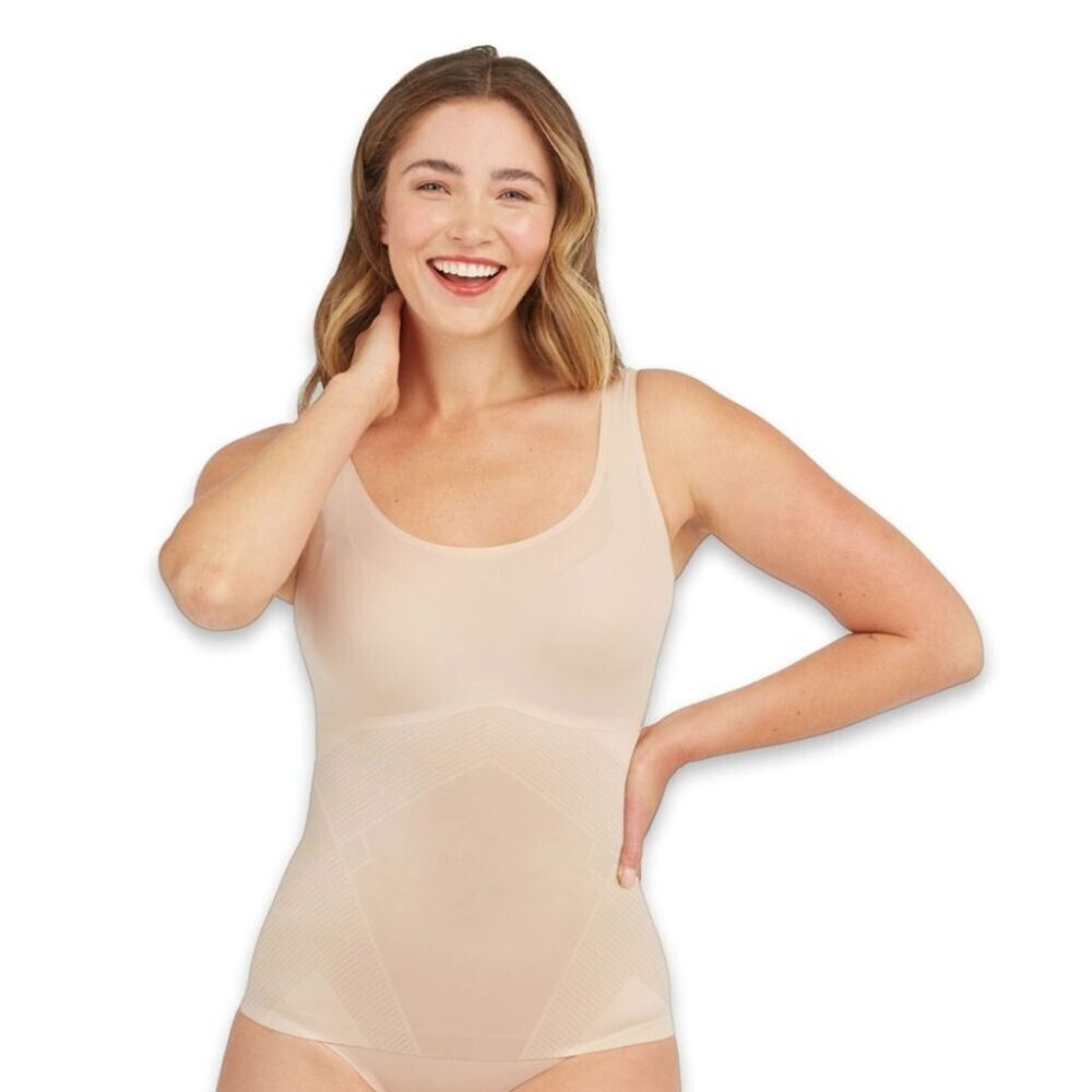 New Women's SPANX Beige 10258R Thinstincts 2.0 Shaping Tank Size: Medium